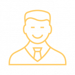 A stylised graphic of a man wearing a tie