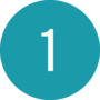 A stylised graphic of a number 1