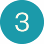 A stylised graphic of a number 3